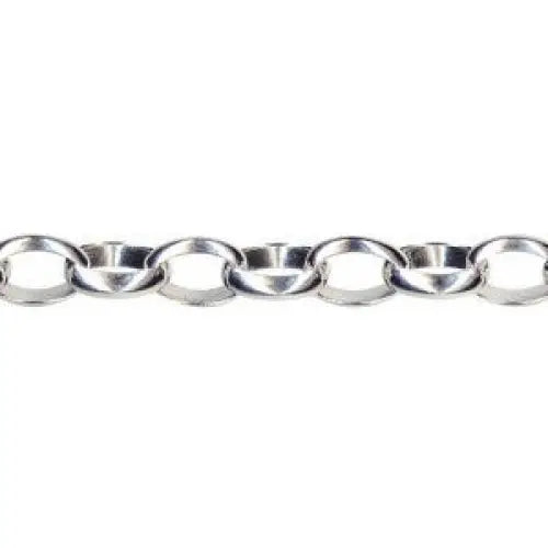 Sterling Silver Oval Belcher Chain 50cm (7mm width) SEASPRAY