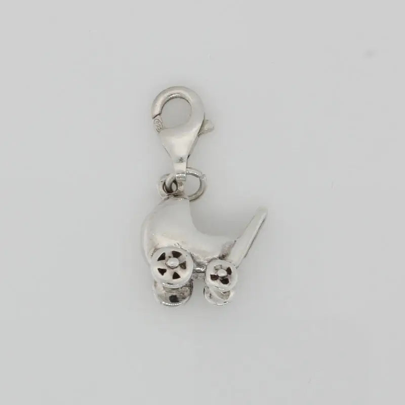 Sterling Silver Pram Charm 