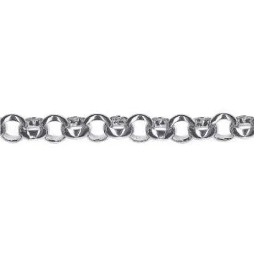 Sterling Silver Round Belcher Chain 50cm (6.9mm width)