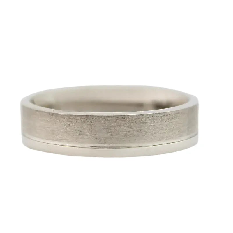 Sterling Silver Satin & Polished Finish Fancy Ring Size Z
