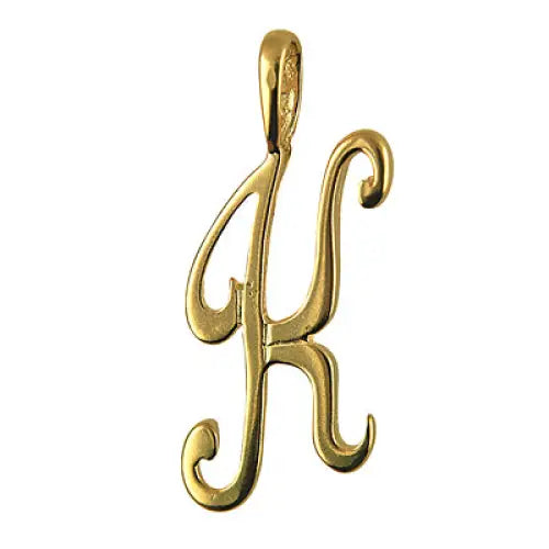 Sterling Silver Script Initial - Q