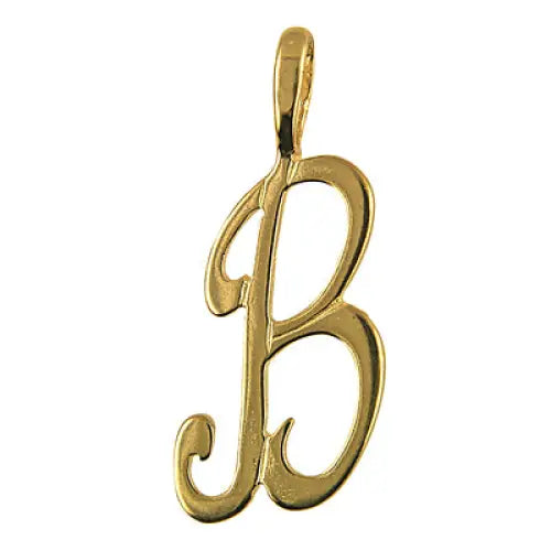 Sterling Silver Script Initial - Q