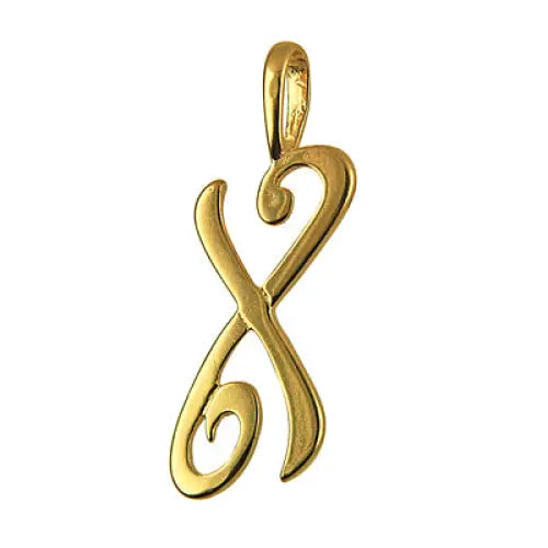 Sterling Silver Script Initial - Q