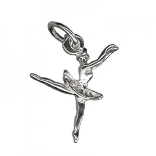 Sterling Silver Small Ballerina Charm