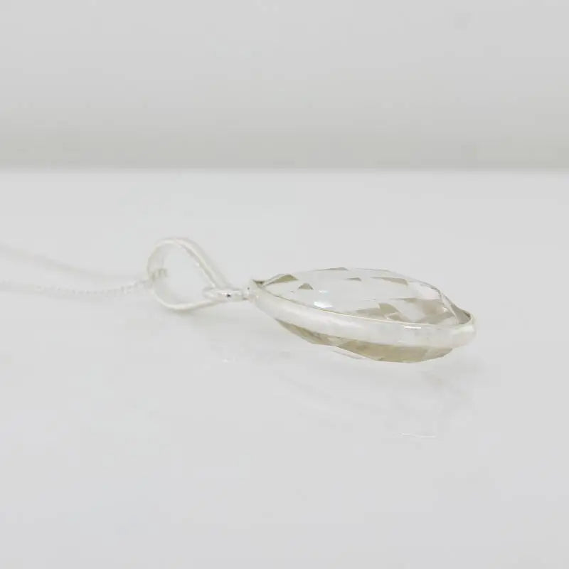 Sterling Silver Spectacle Set Long Pear Shape Checkerboard