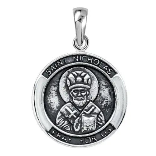 Sterling Silver St Nicholas Medal - 18cm SEASPRAY VALUATIONS