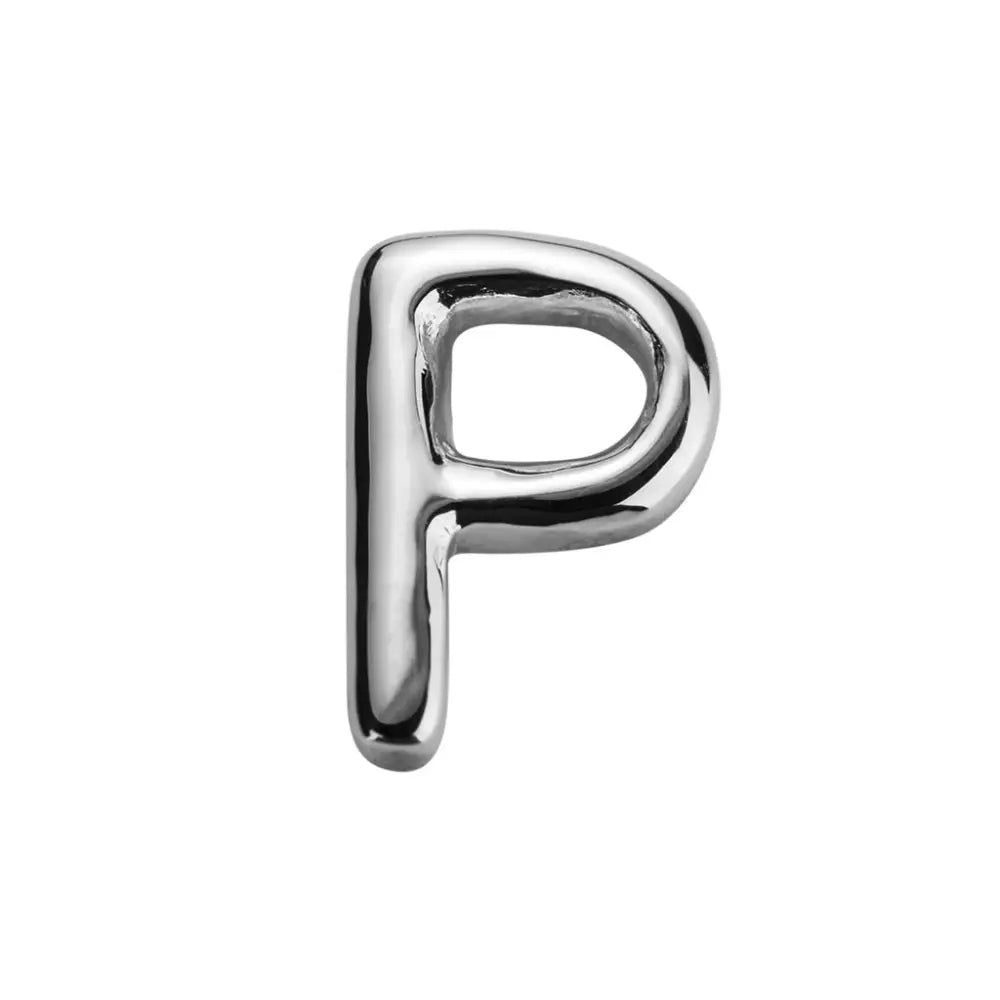 Stow Sterling Silver Letter P Charm SEASPRAY VALUATIONS &