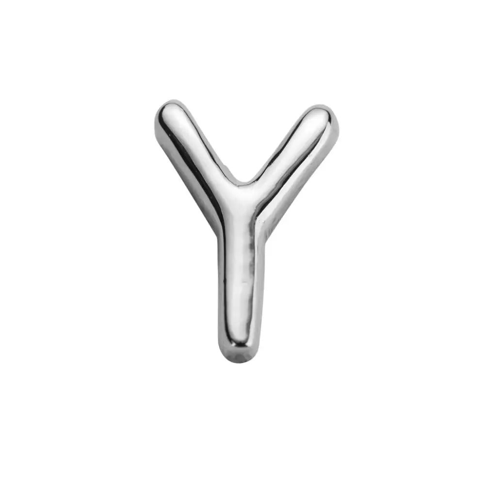 Stow Sterling Silver Letter Y Charm SEASPRAY VALUATIONS &