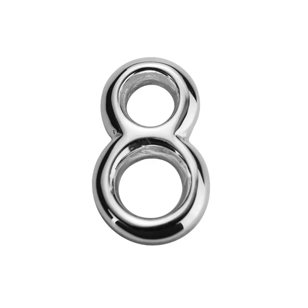 Stow Sterling Silver Number 8 Charm SEASPRAY VALUATIONS &
