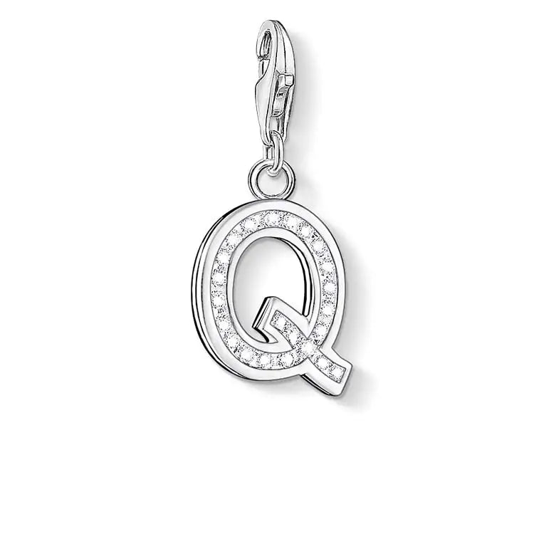 Thomas Sabo Charm Club Cubic Zirconia letter " Q" 