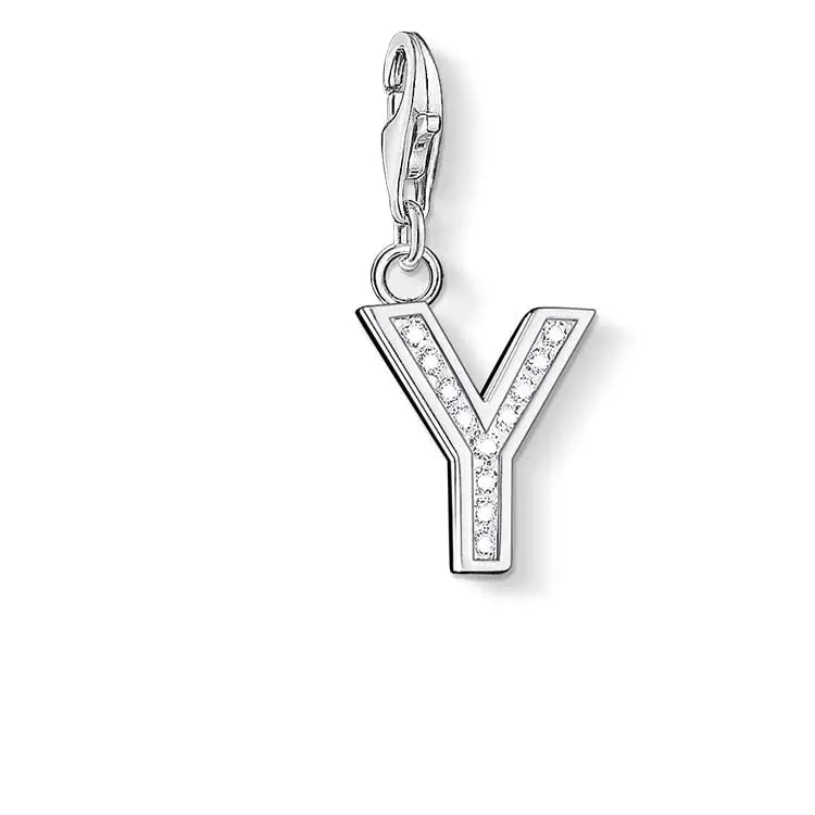 Thomas Sabo Charm Club Cubic Zirconia Letter " Y " 