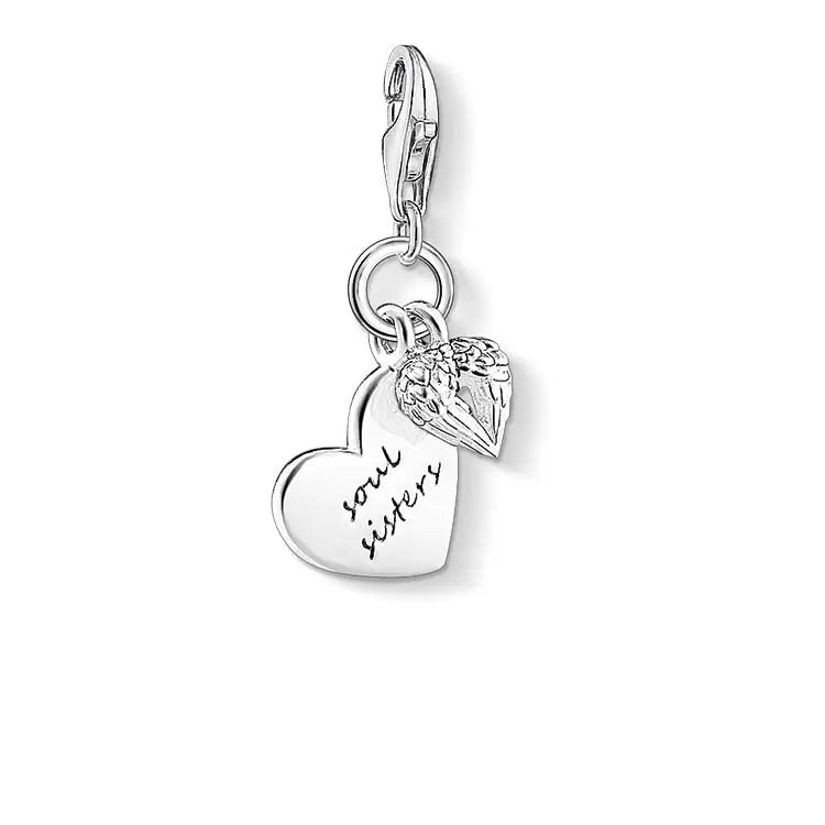 Thomas Sabo Charm Club Hearts 'Soul Sisters' Charm CC1316