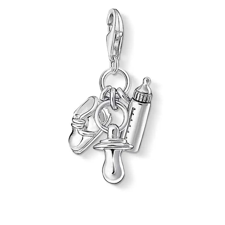 Thomas Sabo Charm Club Sterling Silver Baby Bottle Bootie