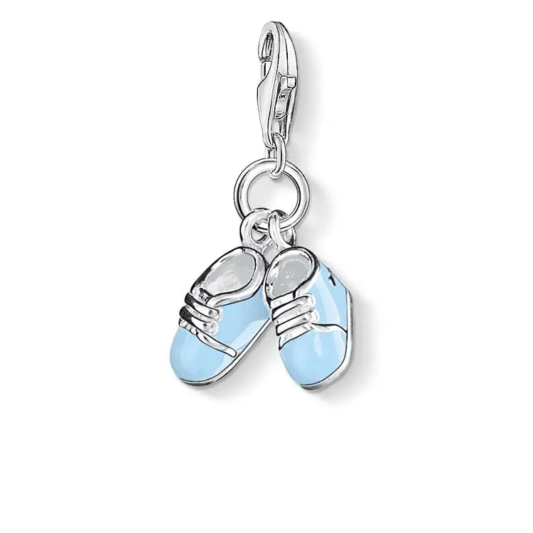 Thomas Sabo Charm Club Sterling Silver Blue Booties CC822