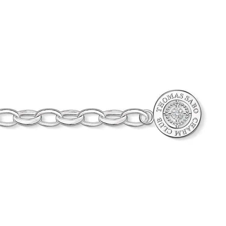 Charm Club Diamond Set Belcher Bracelet 16cm SEASPRAY