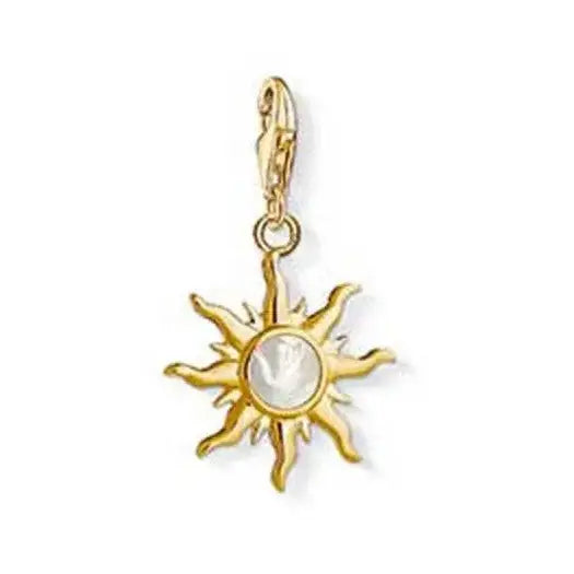 Thomas Sabo Charm Club Sterling Silver Gold Plated Sun CC1534