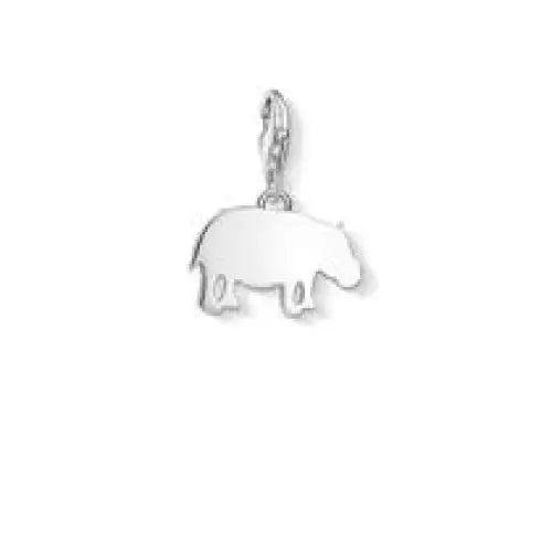 Thomas Sabo Charm Club Sterling Silver Hippo 