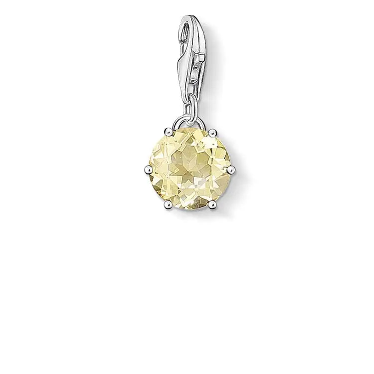 Thomas Sabo Charm Club Sterling Silver November Lemon Quartz Charm