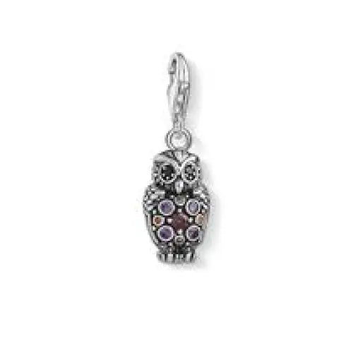 Thomas Sabo Charm Club Sterling Silver Owl Set with Coloured-Cubic Zirconia  CC1479