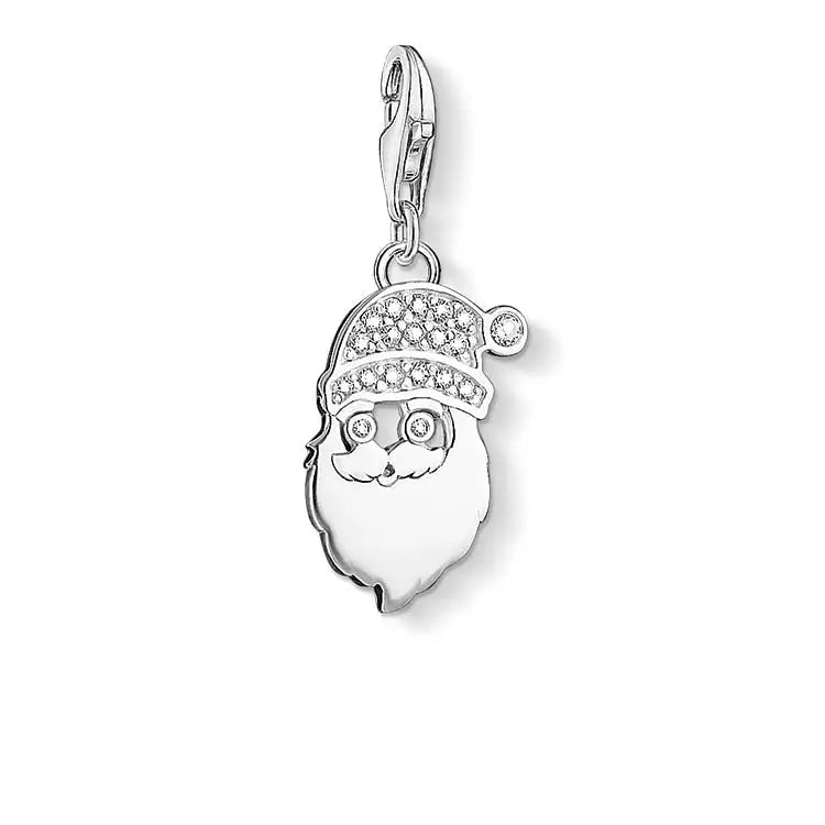 Thomas Sabo Charm Club Sterling Silver Santa Claus Cubic Zirconia 