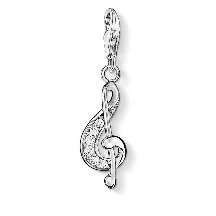 Thomas Sabo Charm Club Treble Clef Cubic Zirconia Charm CC386