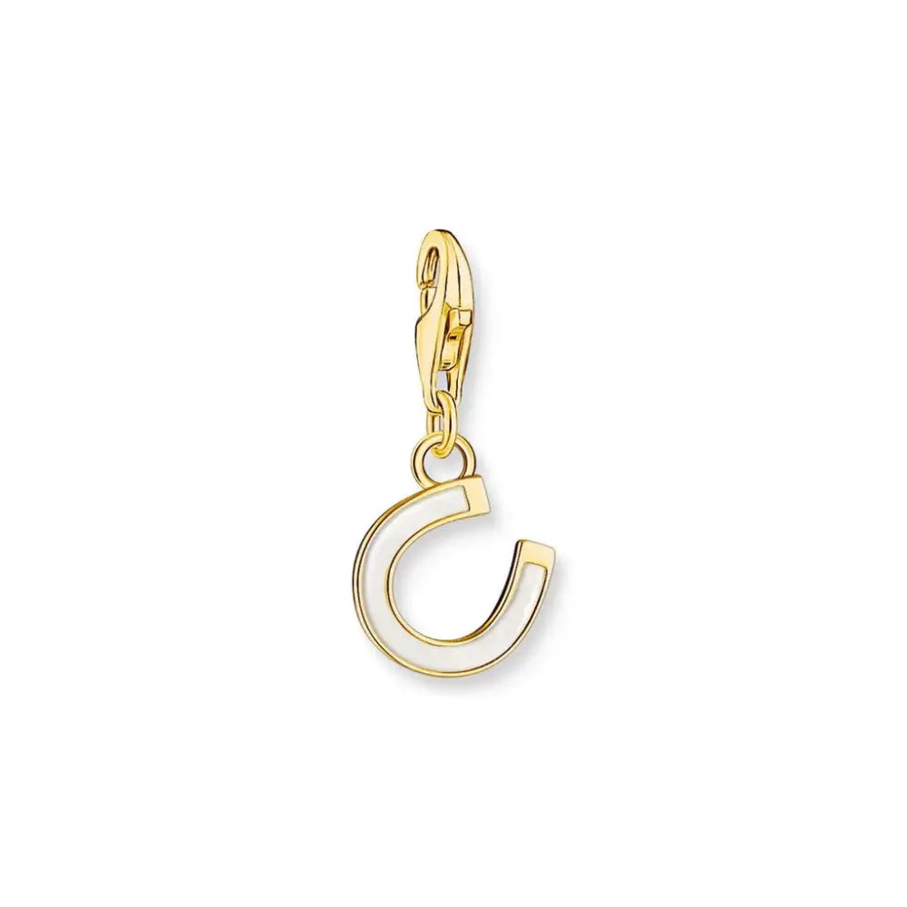 Thomas Sabo Charmista Sterling Yellow Gold Plated Horse Shoe