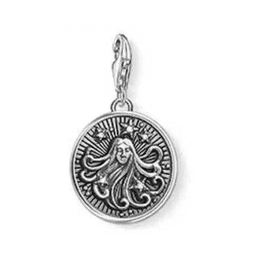 Thomas Sabo Charn Club Sterling Silver Engraved Virgo Zodiac