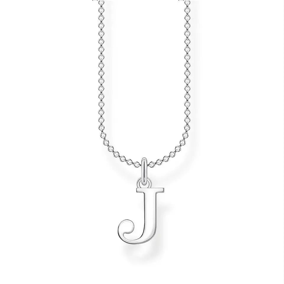 Thomas Sabo Sterling Silver Charming Initial "J" Necklet 38-45cm