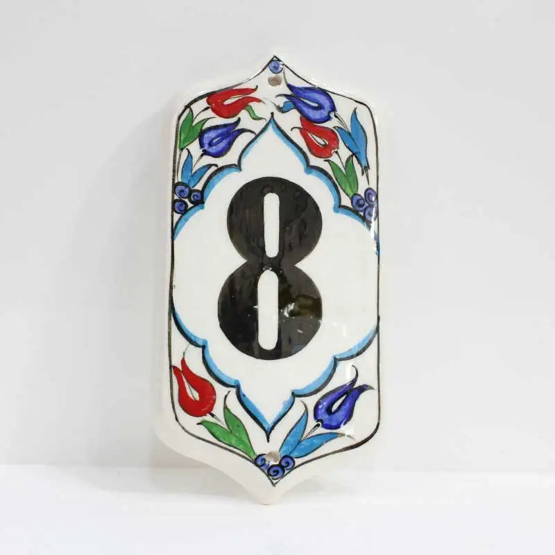 Turkish Hand Painted House Numbers