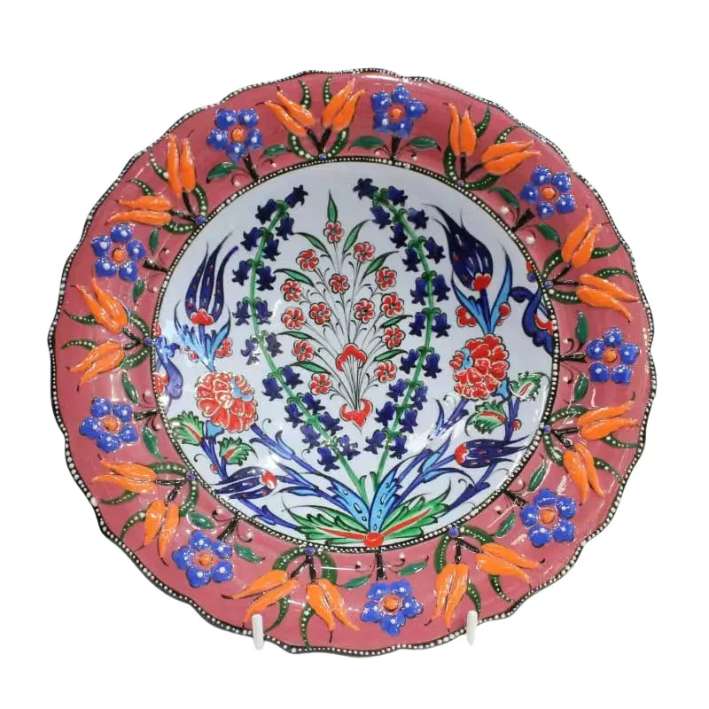 Turkish Hand Painted Open Bowls Medium SEASPRAY VALUATIONS &