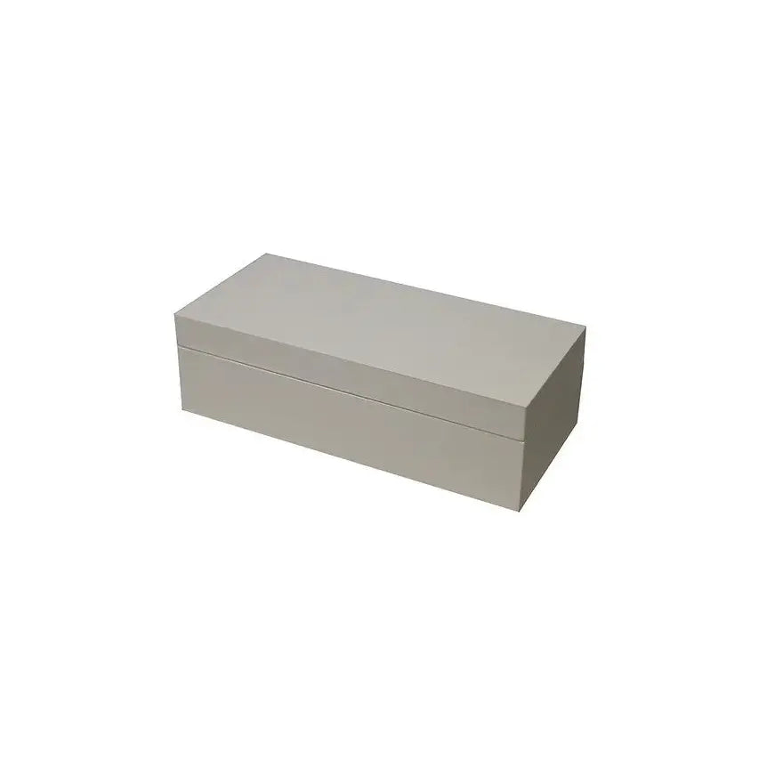 WJ34 White Rectangle Wooden Jewel Box