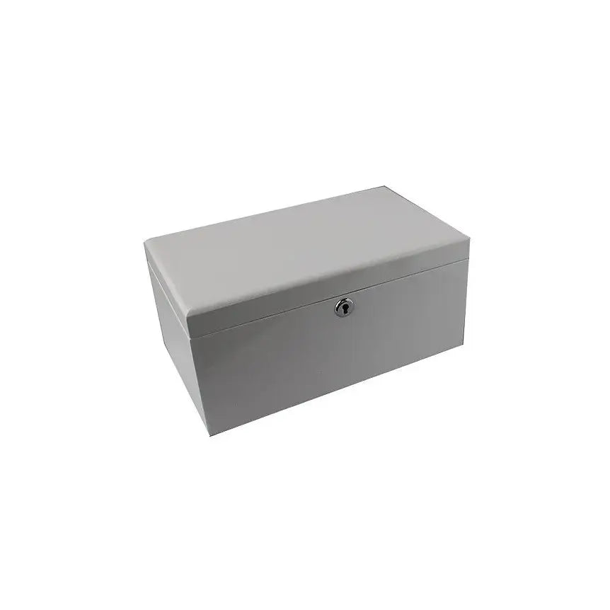 WJ36 White Rectangle Wooden Jewel Box